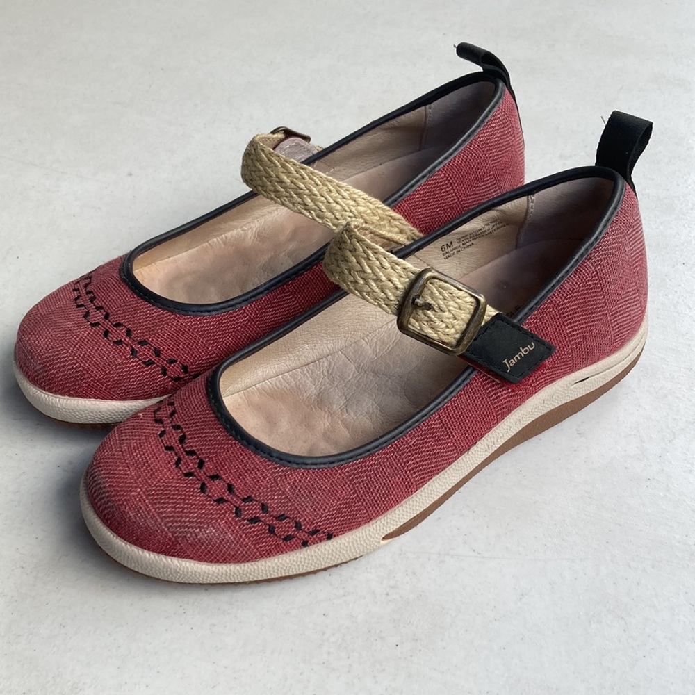JAMBU | Women’s Size 6 Mary Jane Flat Comfort Round Toe Rosie Eco Shoes